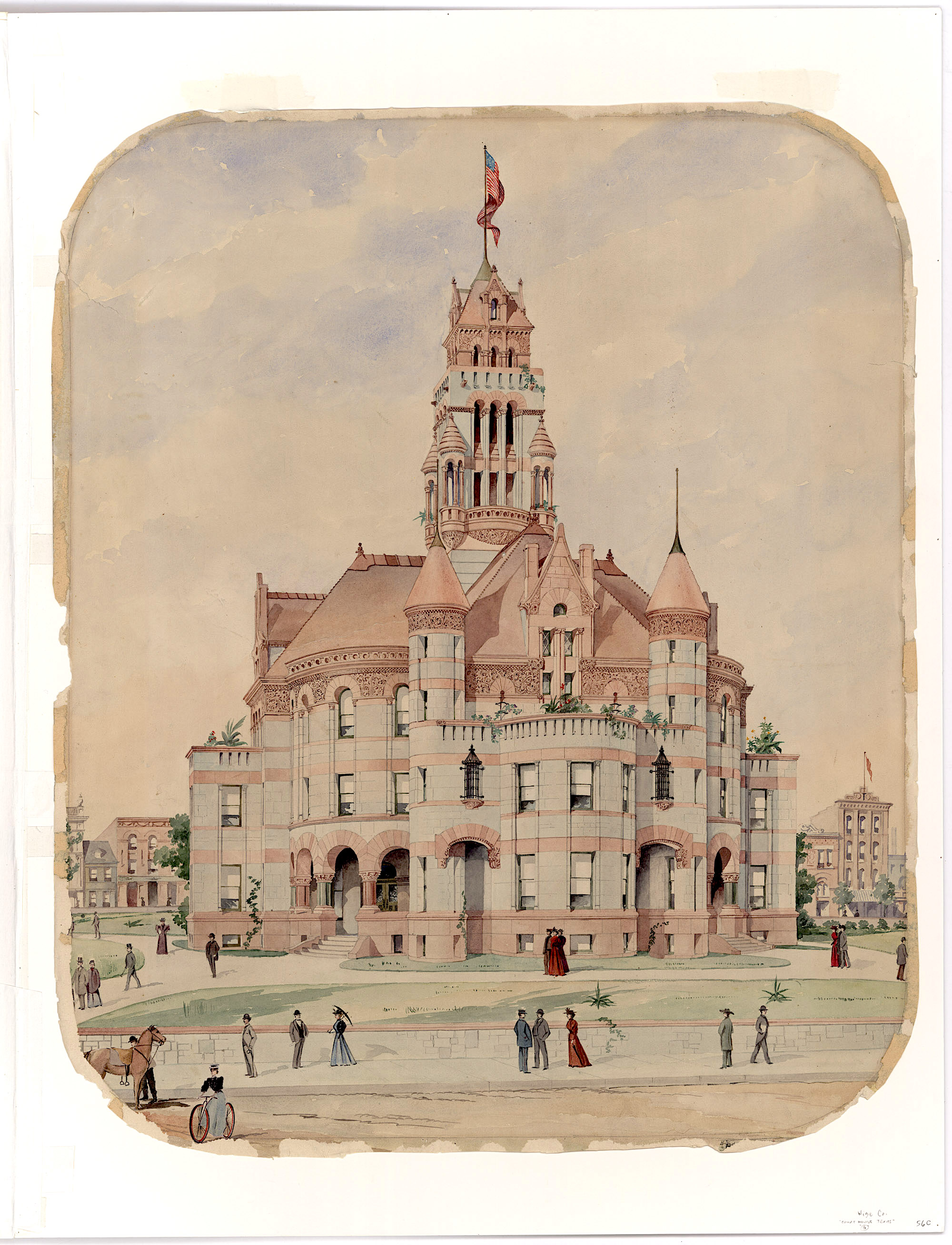 Rendering of Wise County Courthouse